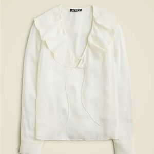 NWT Jcrew 100%satin blouse size Medium
